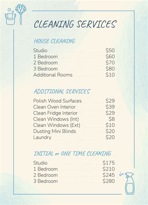 Price List